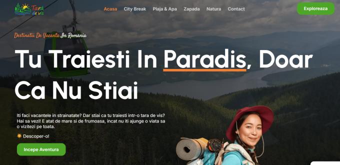 Creare site de turism Tara de Vis